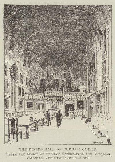 The Dining-Hall of Durham Castle by Frederick Morgan